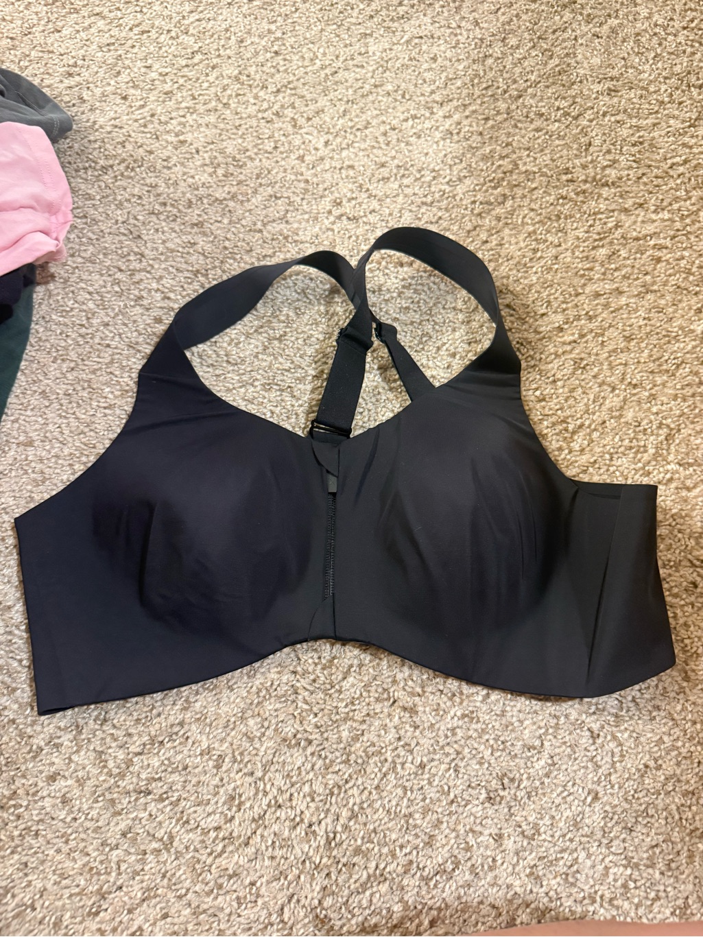 Knix Black Wireless Racerback Seamless Bra Nwot